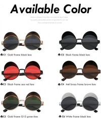 Square Sunglasses Men Women Brand Designer Vintage Sunglass - Gold W Black - CH18S7LQZSA $17.75