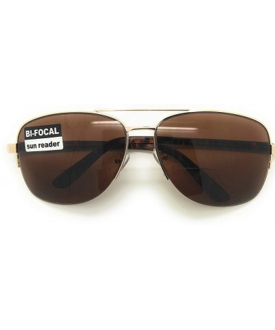 Aviator Aviator Bifocal Sunglasses Sun Reader for Men and Women-UV Production - Gold - C718I8Y8GNS $11.92