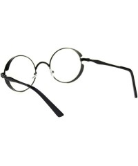 Round Steampunk Victorian Ornate Metal Engraving Round Circle Lens Eyeglasses - Black - CL18R4W0O8L $14.85
