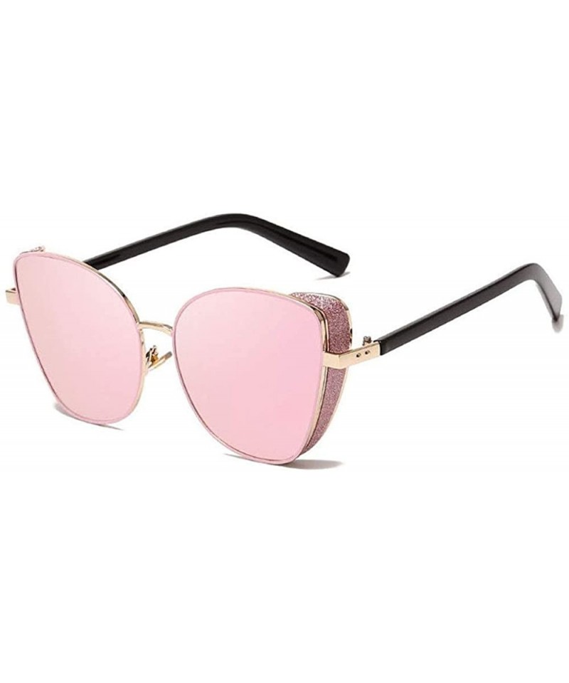 Cat Eye Sunglasses Windproof Polarizer Personality Protection - 4 - CY18SXKZT2M $20.01