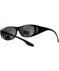 Rectangular Polarized Womens 63mm Over the Glasses Rectangular Fit Over Sunglasses - Dark Red - CX12NH3HSML $12.95