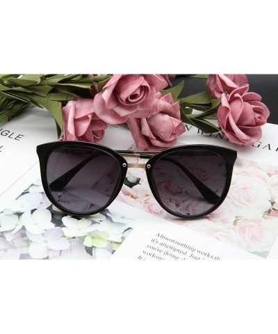 Cat Eye Fashion Cat Eye Sunglasses for Women 100% UV Protection FW3002 - C1 Black - C718ET226KK $20.12