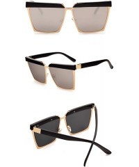 Goggle Fashion Unisex Sunglasses Plastic Durable Frame UV Protection HD Lenses with Case for Cycling Driving - C618LDG3GZK $1...