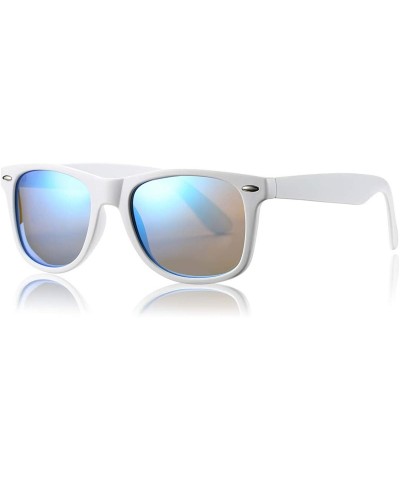 Wayfarer Classic Polarized Sunglasses Unisex Square Horn Rimmed Design - CE18TURT0ZD $19.50