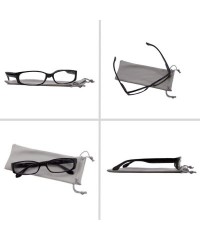 Square Reading Glasses Men Women Dura Tight - 2 Red & 2 Blue - CK18DWOREI2 $17.38