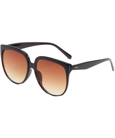 Semi-rimless Fashion Man Women Irregular Shape Sunglasses Glasses Vintage Polarized Sunglasses Classic Retro UV400 - D - CN19...
