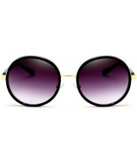 Oversized Gothic Steampunk Round Sunglasses Mujer Mirror Goggle Luxury Fashion Sun Glasses Women Vintage Oculos - CJ198AHK4II...