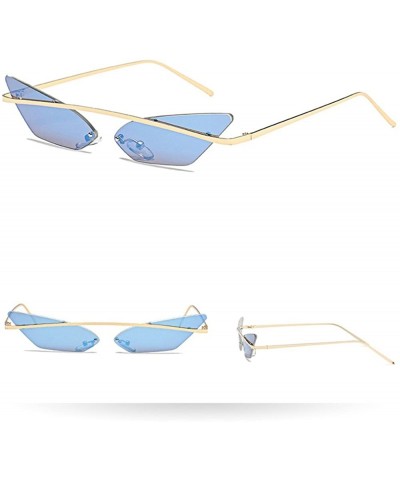 Square Sunglasses Glasses Colorful Goggles 2DXuixsh - F - CN18S7A6SSH $9.93