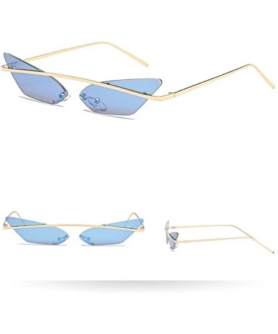 Square Sunglasses Glasses Colorful Goggles 2DXuixsh - F - CN18S7A6SSH $9.93