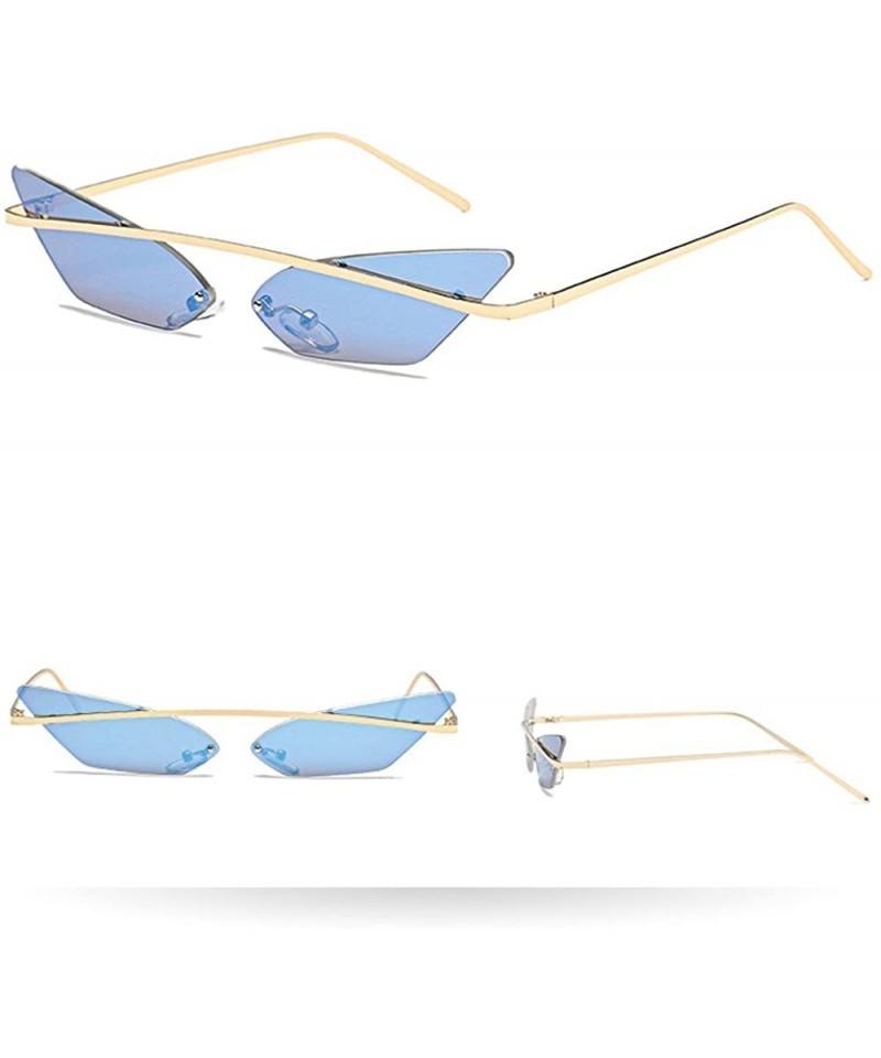 Square Sunglasses Glasses Colorful Goggles 2DXuixsh - F - CN18S7A6SSH $19.09