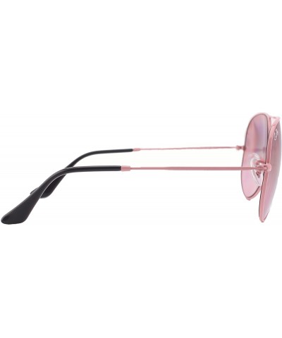 Aviator Sunglasses for Women-3025S - General Style-Metal Frame in Pink - Light Up Your Beauty - CU18ET83K25 $41.54