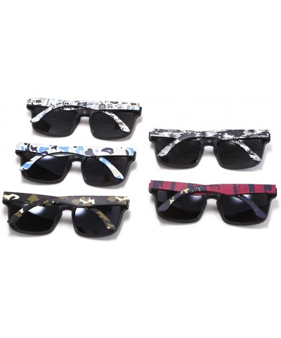 Oversized Eye-Catching Function Polarized Sunglasses for Men Matte Black Frame Fit Skull Zipper Case C9 - C7194O5ZXIO $28.16