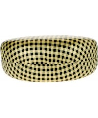 Oversized Color Plaid Pattern Shinny Clam Shell Sunglasses Glasses Hard Case - Gold - C41270E2UWL $7.63