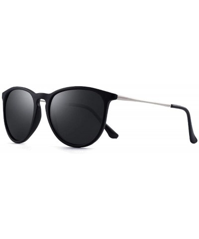 Oval Classic Polarized Sunglasses Women Sun Glasses Oculos De Sol Feminino Espelhado Sunglases - Black - CD197Y6KWIC $40.20