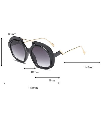 Rimless Sunglasses for Women Chic Sunglasses Vintage Sunglasses Oversized Glasses Eyewear Sunglasses for Holiday - A - CP18QT...