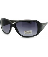 Rectangular Women's Designer Fashion Rectangular Frame Sunglasses - Black - C511QSJLMI3 $8.67