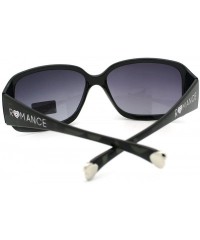 Rectangular Women's Designer Fashion Rectangular Frame Sunglasses - Black - C511QSJLMI3 $8.67