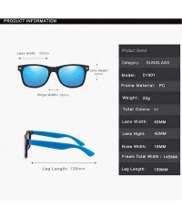Goggle Women Fashion Square Polarized Sunglasses Classic Vintage Shades Rivet Sun Glasses Goggles UV400 - CI199QD5R07 $6.85
