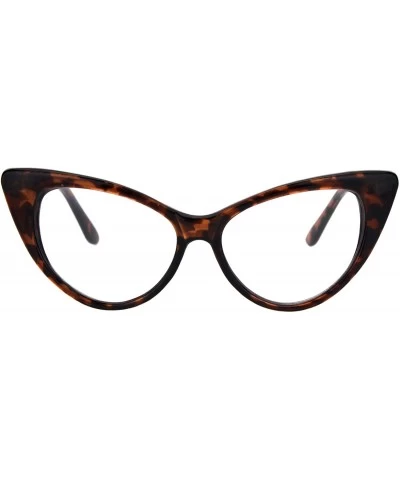 Cat Eye Classic Womens Gothic Clear Lens Cat Eye Glasses - Tortoise - CB1863GUGTO $18.08
