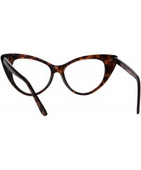 Cat Eye Classic Womens Gothic Clear Lens Cat Eye Glasses - Tortoise - CB1863GUGTO $11.09