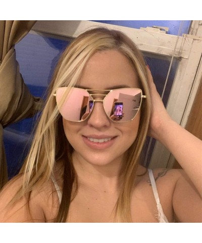 Rose Gold Mirrored Sunglasses