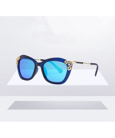Butterfly Women's Sunglasses Driving Glasses Polarized Sunglasses - Blue Color - C318G74K3OC $42.75