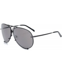 Aviator Oversize Metal Classic Aviator Mirrored Sunglasses for Women Men - Color a - CH18DZRKT7D $22.57