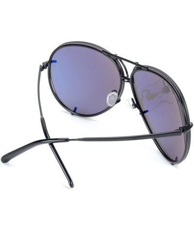 Aviator Oversize Metal Classic Aviator Mirrored Sunglasses for Women Men - Color a - CH18DZRKT7D $22.57