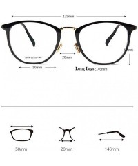 Square Women's Cat's Eye Ultra-light Full Frame Glasses Frame - Retro Metal Square Frame - Black Gold - CU18AKGD7XC $89.55