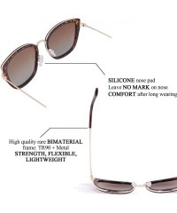 Cat Eye Cat Eye Polarized Lens Women Vintage Sunglasses Oversized Metal and TR90 Nylon Composite Fashion Frame - CC193YMKZSA ...