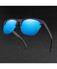 Sport Men New Polarized Sunglasses Classic Semi Rimless Sun Glasses Women Mirror Lens Driving Sport Goggle UV400 - CL199QCDD3...