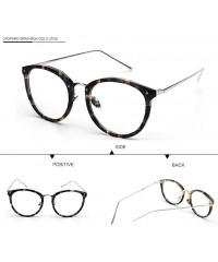 Sport Vintage Round Clear Glasses Non-Prescription Eyeglasses Blue Light Blocking Glasses Computer Work for Women Men - C4199...