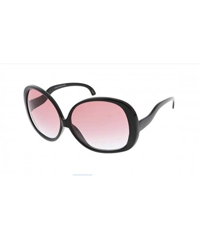 Oversized Big Huge Oversized Vintage Style Sunglasses Retro Women Celebrity Fashion - Black-sunset - C9190Z9KHCK $11.08