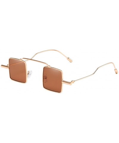 Square Retro Trend Sunglasses Fashion Square Sunglasses for Men and Women - C3 - C018D4KRM05 $20.36