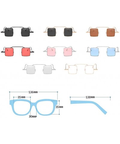 Square Retro Trend Sunglasses Fashion Square Sunglasses for Men and Women - C3 - C018D4KRM05 $11.95