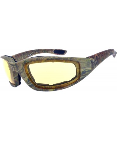 Sport 12 Pieces Per Case Wholesale Lot Motorcycle CAMO Padded Foam Sport Glasses - 12-moto-camo1-hd - C518CWT2SR4 $45.03