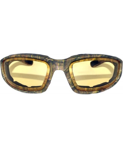 Sport 12 Pieces Per Case Wholesale Lot Motorcycle CAMO Padded Foam Sport Glasses - 12-moto-camo1-hd - C518CWT2SR4 $45.03