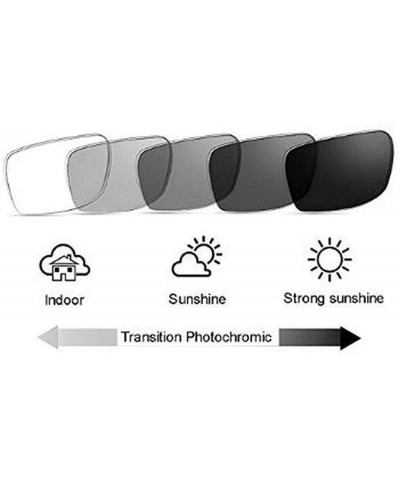 Square Photochromic Sunglasses Finished Myopia Glasses Photosensitive Anti-glare Change Color Lens Nearsighted Glasses - CZ19...