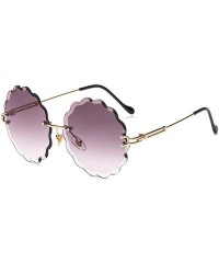 Sport 2019 Rimless Sunglasses Women Candy Color Lens Plastic Sun Glasses Classic Vintage Feminino UV400 - Gray - C018W093D55 ...