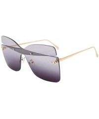 Butterfly Oversized Butterfly Shape Women Sunglasses Colorful Trimming Big Box Sun Glasses Pink - C5 - CY198UNTXI2 $7.72