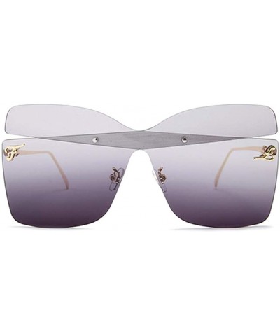 Butterfly Oversized Butterfly Shape Women Sunglasses Colorful Trimming Big Box Sun Glasses Pink - C5 - CY198UNTXI2 $7.72