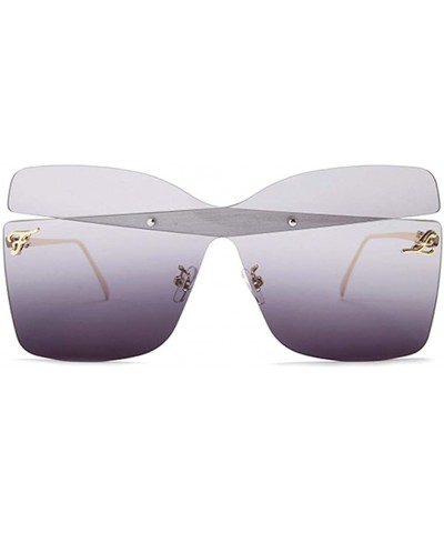 Butterfly Oversized Butterfly Shape Women Sunglasses Colorful Trimming Big Box Sun Glasses Pink - C5 - CY198UNTXI2 $7.72
