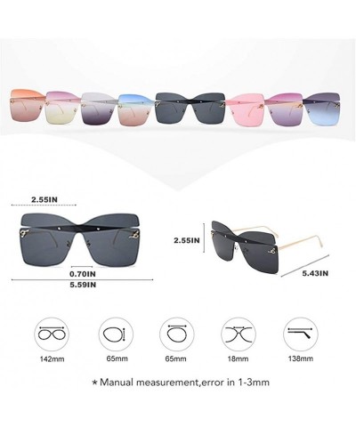 Butterfly Oversized Butterfly Shape Women Sunglasses Colorful Trimming Big Box Sun Glasses Pink - C5 - CY198UNTXI2 $7.72