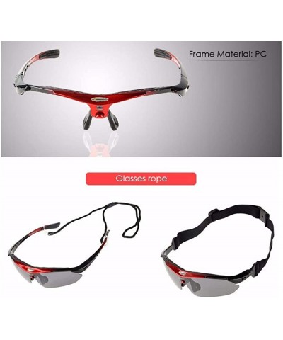 Goggle Cycling Sun Glasses Outdoor Sports Bike Sunglasses Goggles Eyewear 2 frame 5 Lens - White - CY18T5EKE5R $17.40