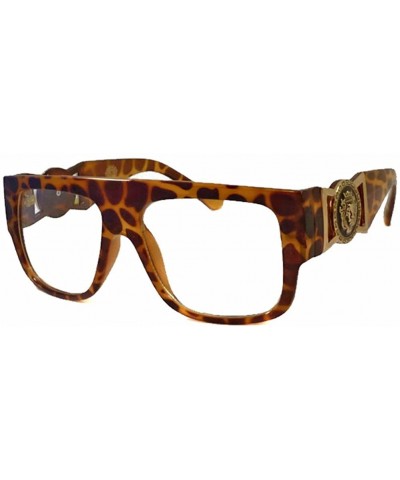 Oversized RETRO Millionaire Hip Hop Rapper DJ Night Club Clear Lens Eye Glasses TORTOISE - C011P4Y5OB9 $9.85