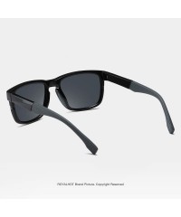 Oval Men Women Polarized Sunglasses Elastic Cosy TR90 Frame Driving Sun Glasses Shades Male 90080 - Black - C318X2H8QAZ $12.49