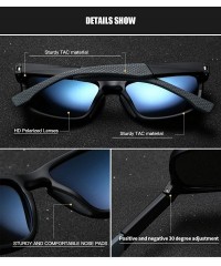 Oval Men Women Polarized Sunglasses Elastic Cosy TR90 Frame Driving Sun Glasses Shades Male 90080 - Black - C318X2H8QAZ $12.49