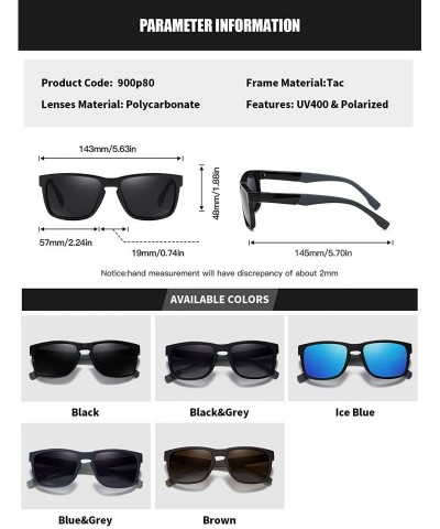 Oval Men Women Polarized Sunglasses Elastic Cosy TR90 Frame Driving Sun Glasses Shades Male 90080 - Black - C318X2H8QAZ $12.49