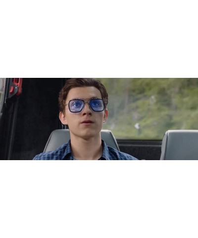 Aviator Retro Aviator Sunglasses Square Metal Frame for Men Women Spider Man Sunglasses - Gold - CJ18WE04D5Y $13.42
