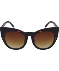 Cat Eye Retro Inspired Bold Cat Eye Sunglasses with Gradient Lens 32039P-AP - Demi - C812F0GT0KV $9.85